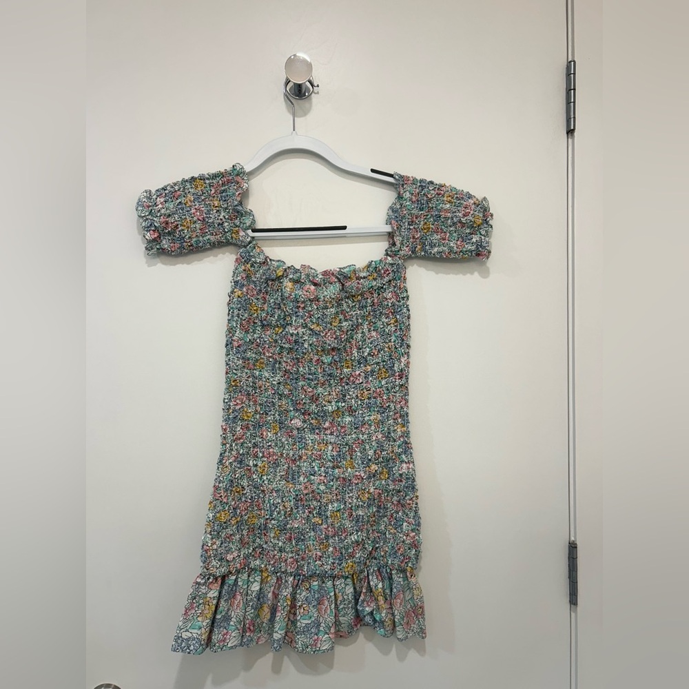 Floral Off-Shoulder Mini Dress